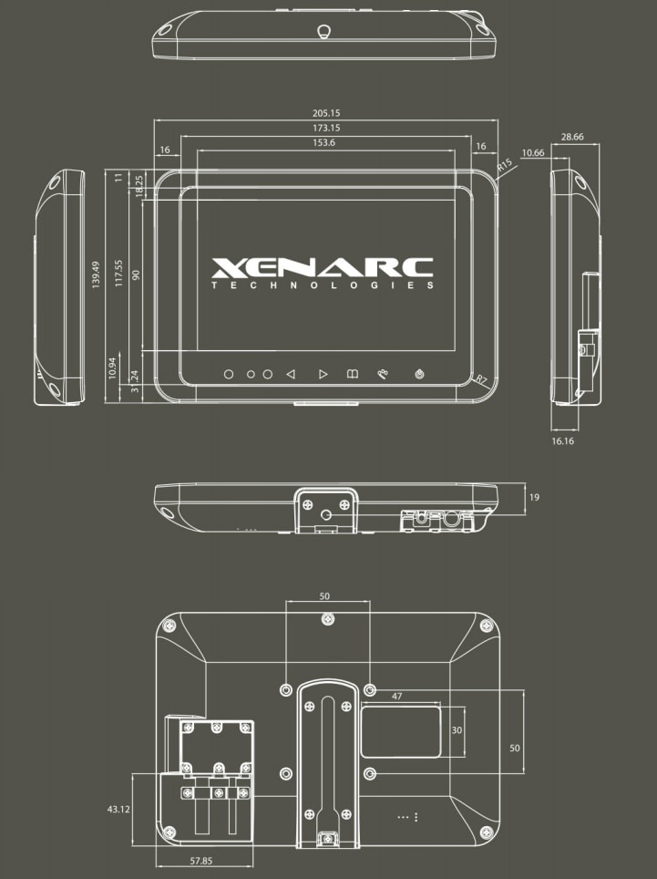 Mechanical Drawing - Xenarc 709 Series 7